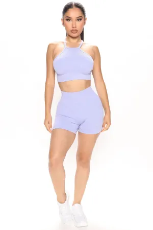 About That Biker Short Set - Lavender