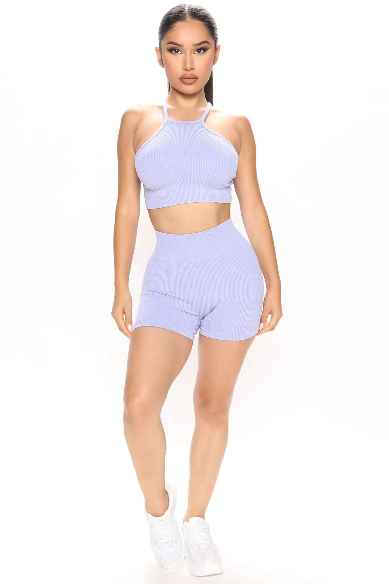 About That Biker Short Set - Lavender