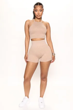 About That Biker Short Set - Mocha