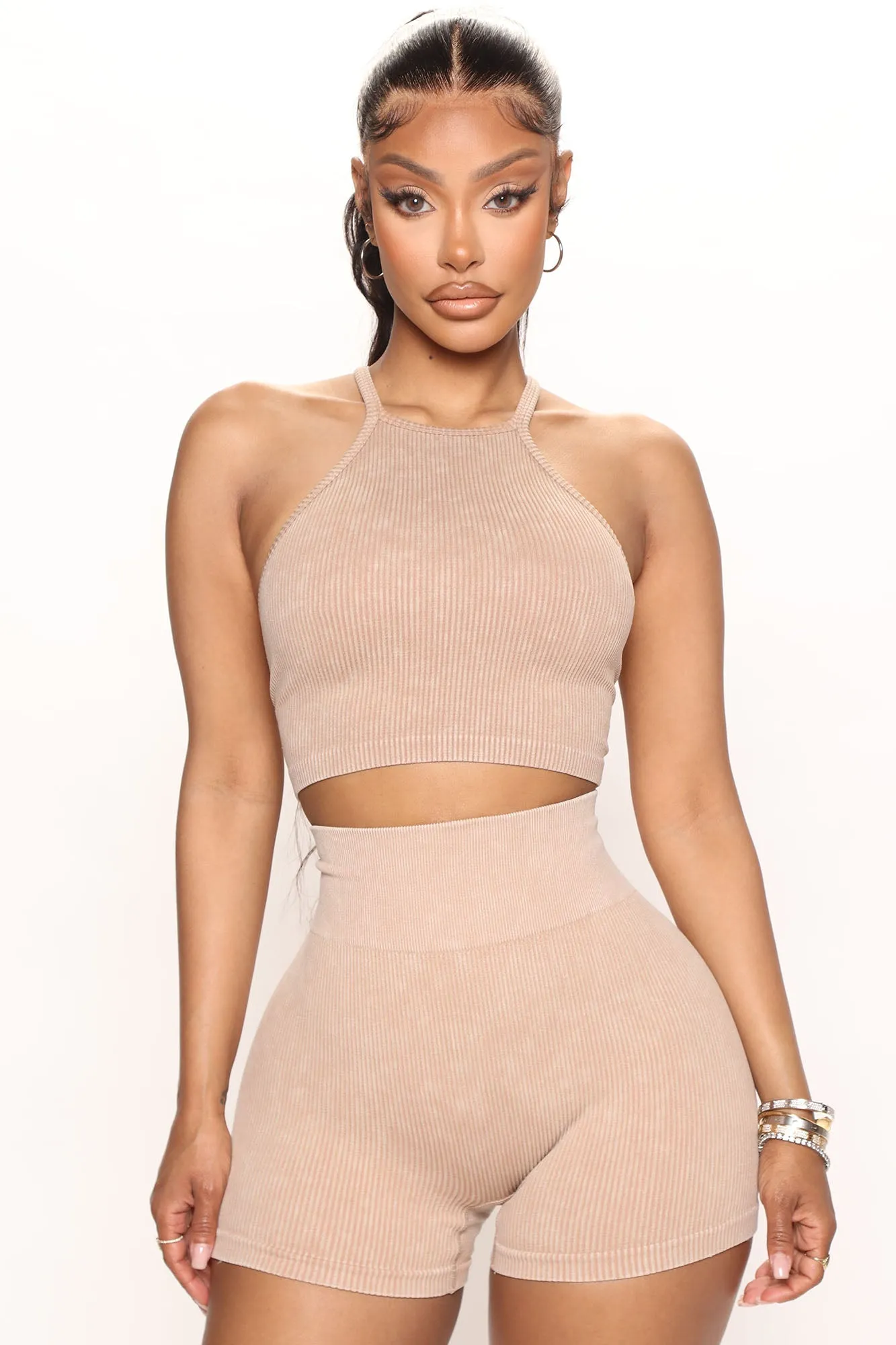 About That Biker Short Set - Mocha