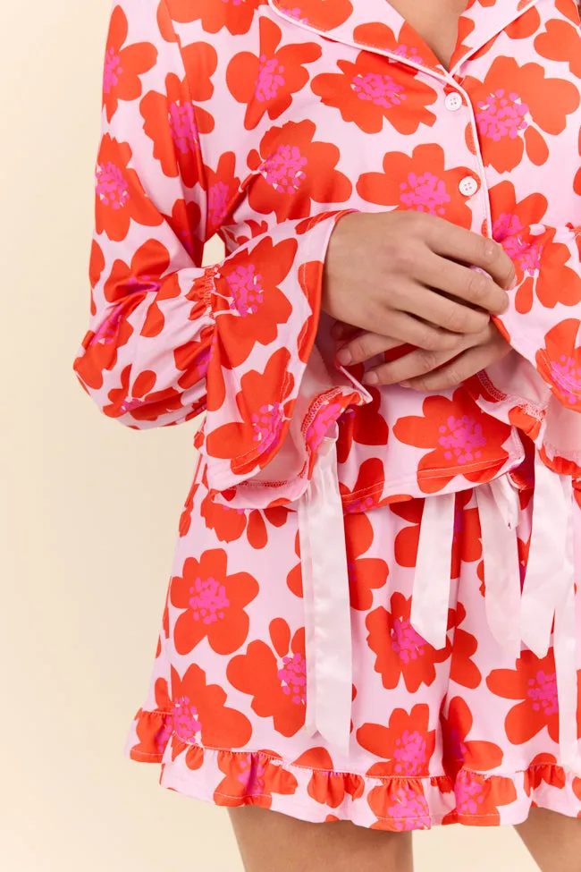 Blooming Bright Night Floral Pajama Set SALE