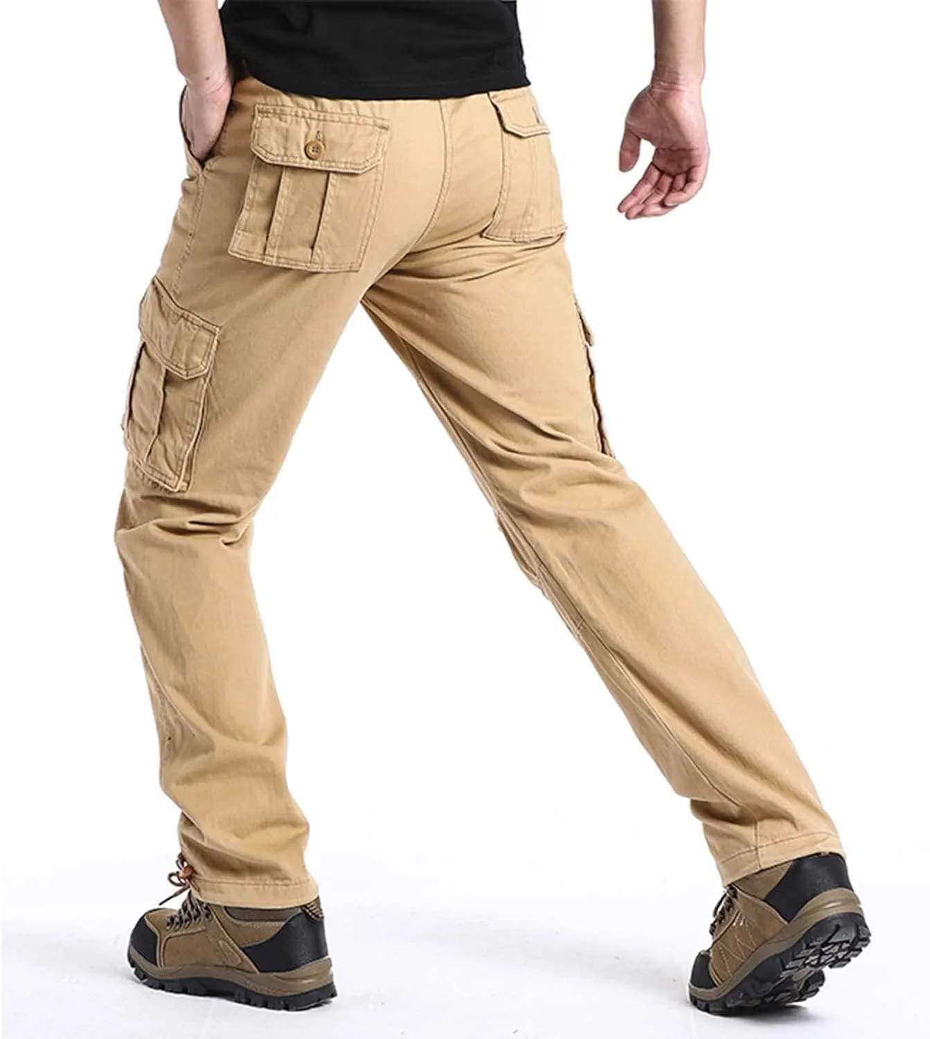 Cargo Pants for Men Relaxed Fit Men's Slim Joggers Gym Workout Pants Sport Training Tapered Sweatpants with Pockets