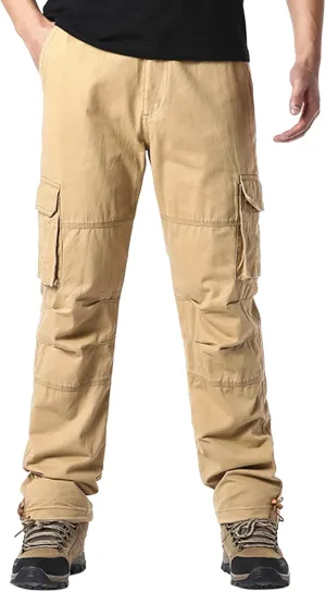 Cargo Pants for Men Relaxed Fit Men's Slim Joggers Gym Workout Pants Sport Training Tapered Sweatpants with Pockets
