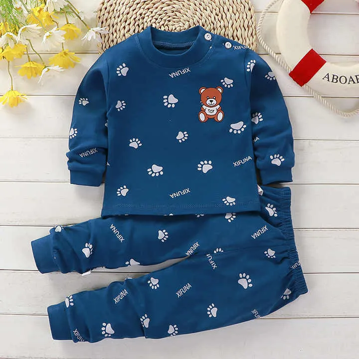 Cotton Baby Pajama Sets Cartoon Infant Pajama Sets مجموعات بيجامة أطفال من القطن مجموعات بيجامة للرضع برسوم كرتونية