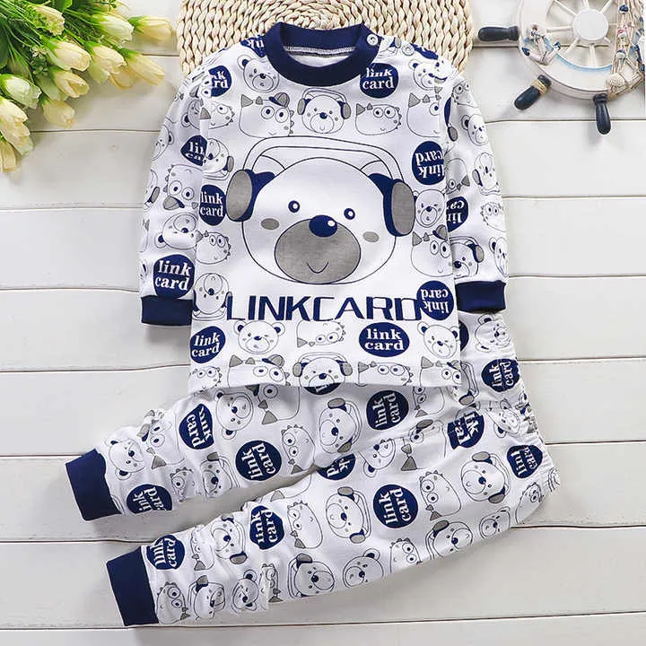 Cotton Baby Pajama Sets Cartoon Infant Pajama Sets مجموعات بيجامة أطفال من القطن مجموعات بيجامة للرضع برسوم كرتونية