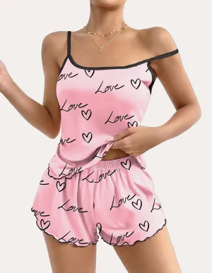 Cute Print Cami Pajama Sets (US Only)