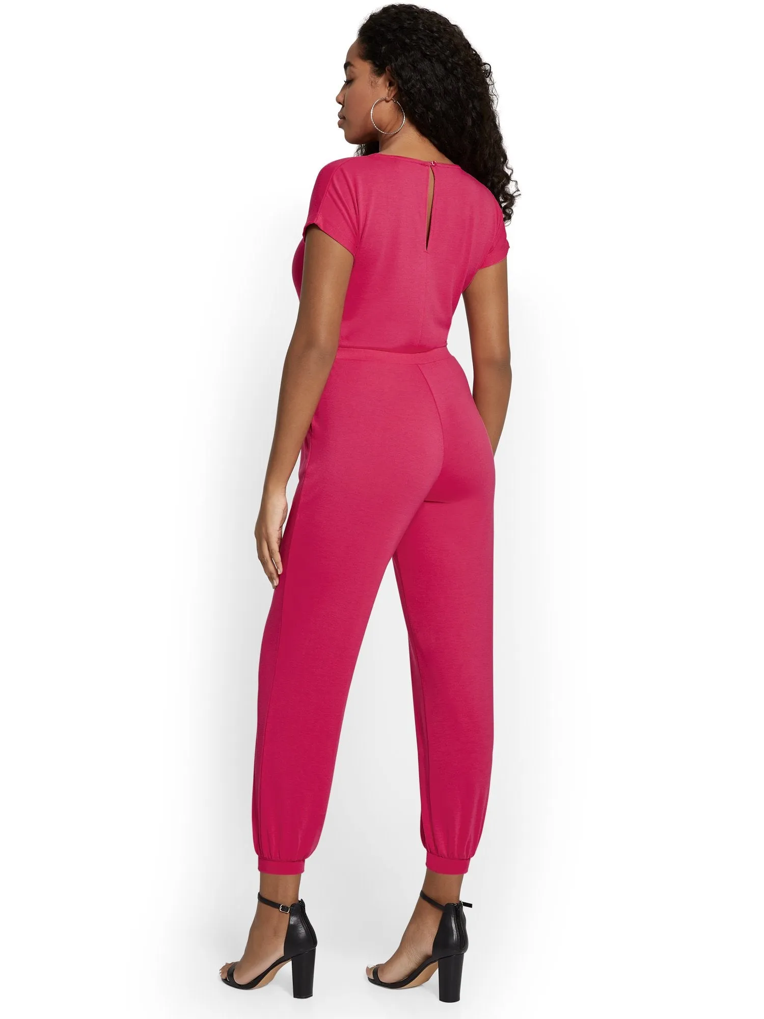 Dreamy French Terry Ruched Jumpsuit