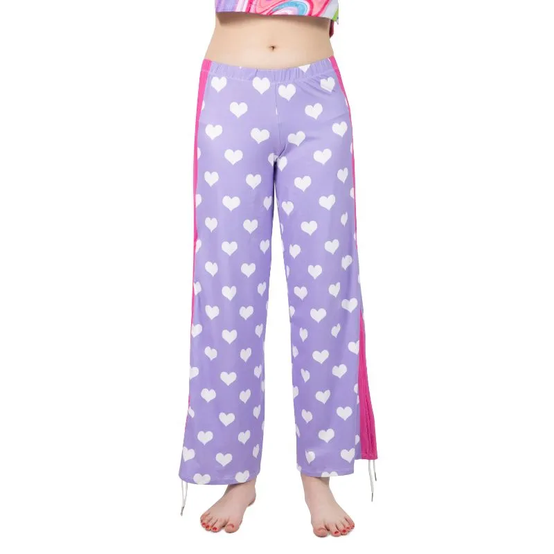 Loungewear Lavender/Fuchsia&White Hearts (UK Size 8-14)