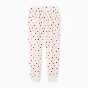 Men's Love Heart Pajama Bottoms