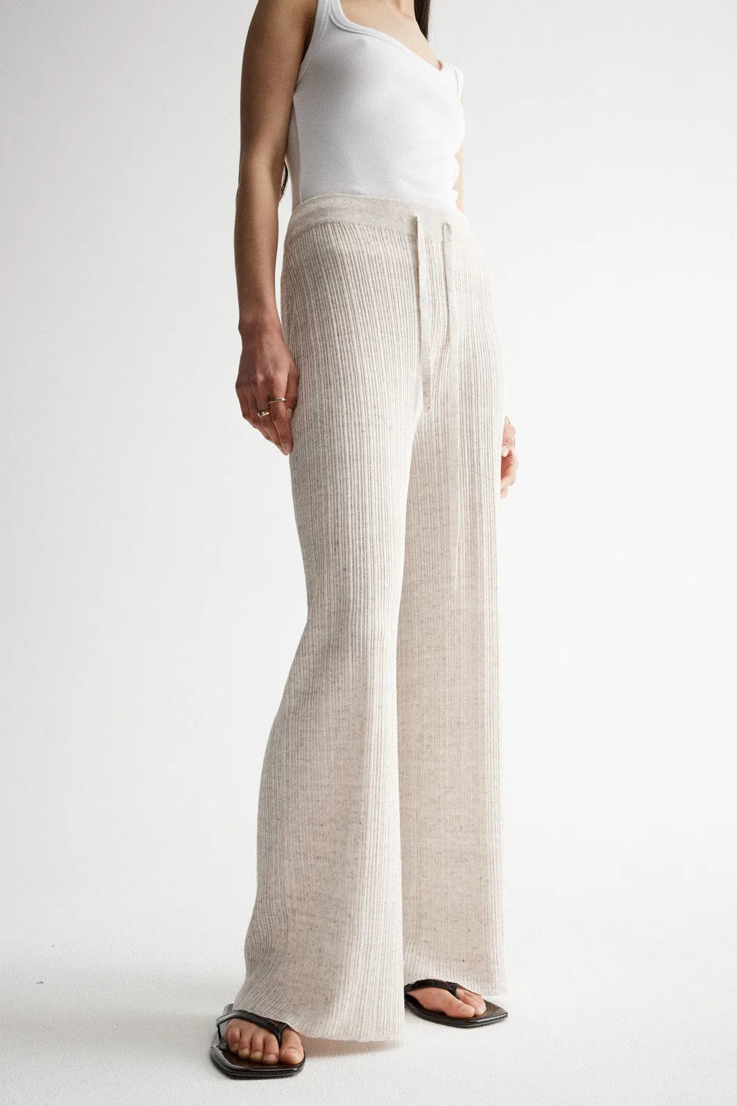 Oscar Knit Pant Oat Marle