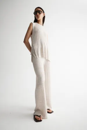 Oscar Knit Pant Oat Marle