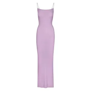 SKIMS SOFT LOUNGE LONG SLIP DRESS SUGAR PLUM