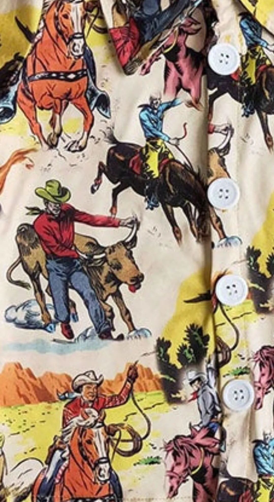 western cowboy boy pajama set