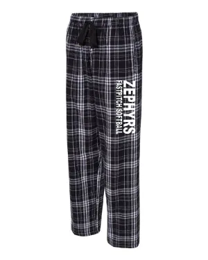 ZEPHYRS - - FLANNEL PJ PANT - BLACK AND WHITE Pant F20 - YOUTH THRU ADULT